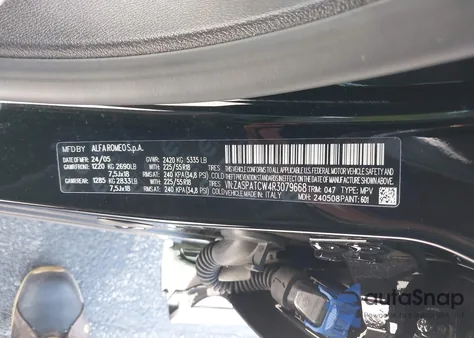 2024 Alfa Romeo Tonale Ti Eawd z USA, uszkodzony, nr VIN ZASPATCW4R3079668